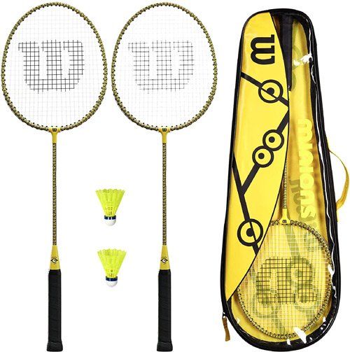 wilson minions badminton racket set